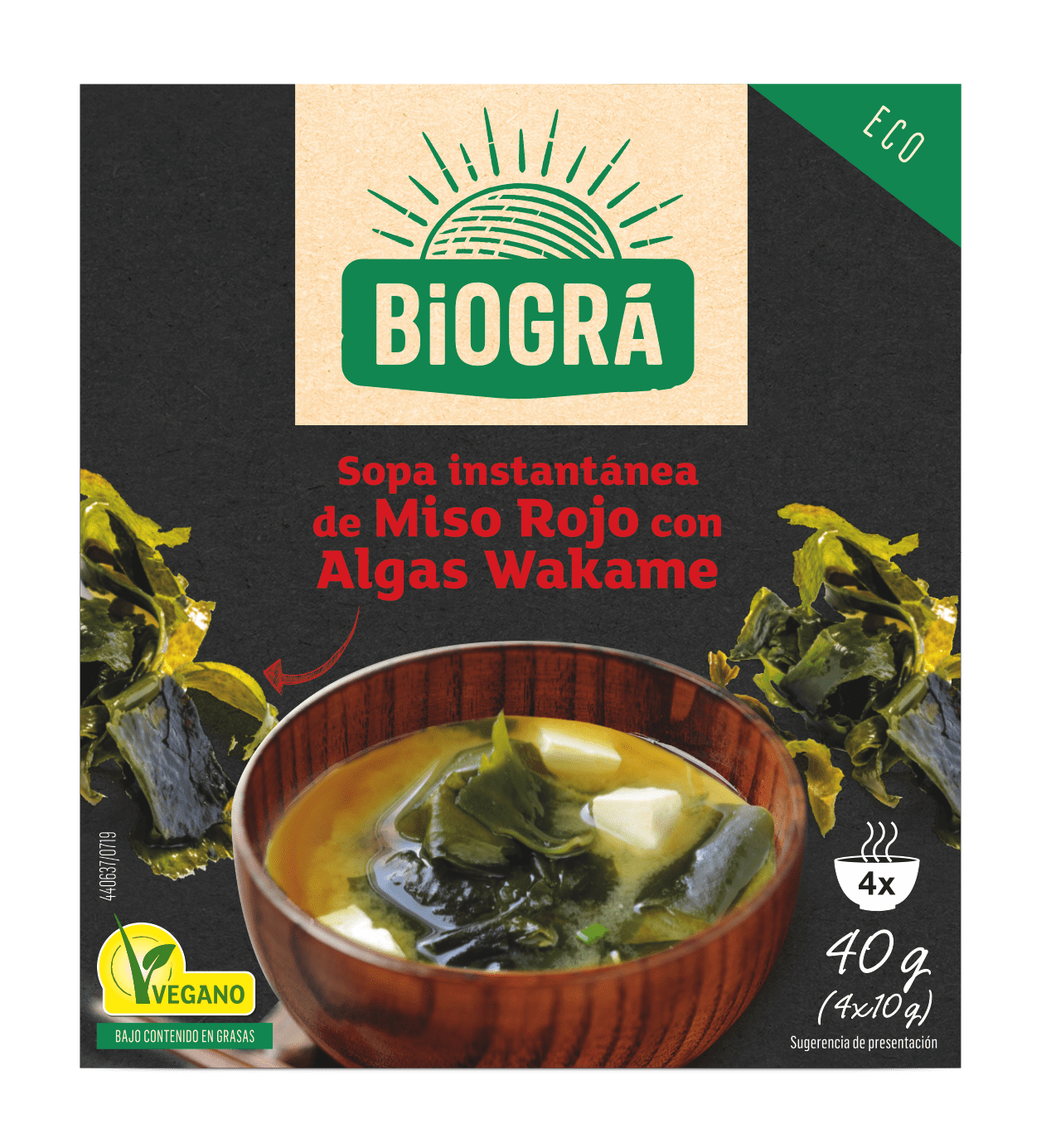 Sopa Miso con Algas 40 g.